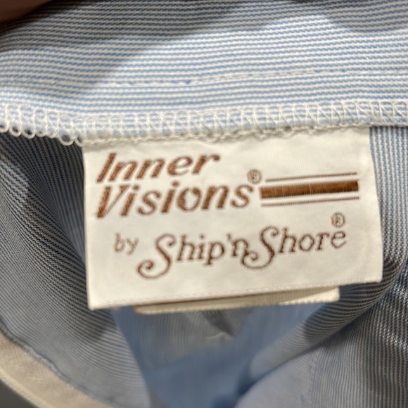 🛑🛑SOLD Vintage 70s Blue Pinstripe Ship n Shore Skirt - Picture 14 of 16